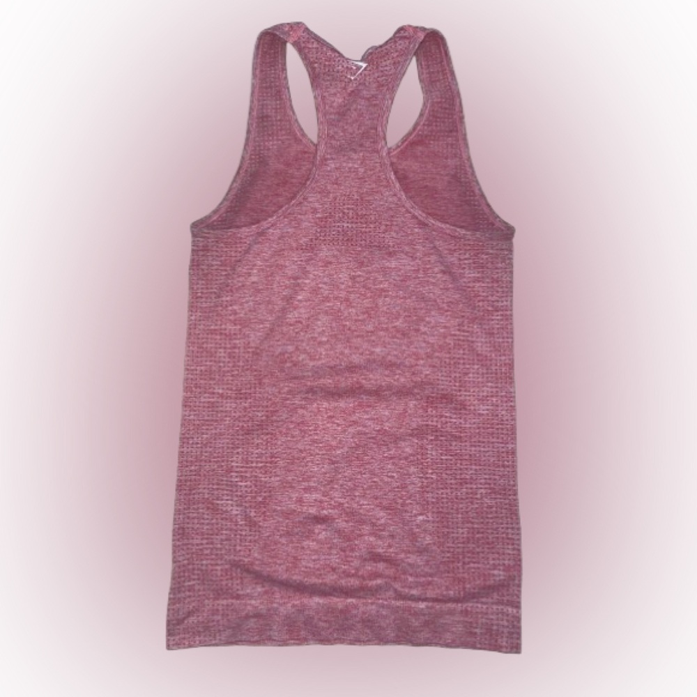 Gymshark Top Small Vital Seamless Vest Rose Slate Red - Picture 3 of 5
